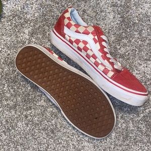 red checkered vans